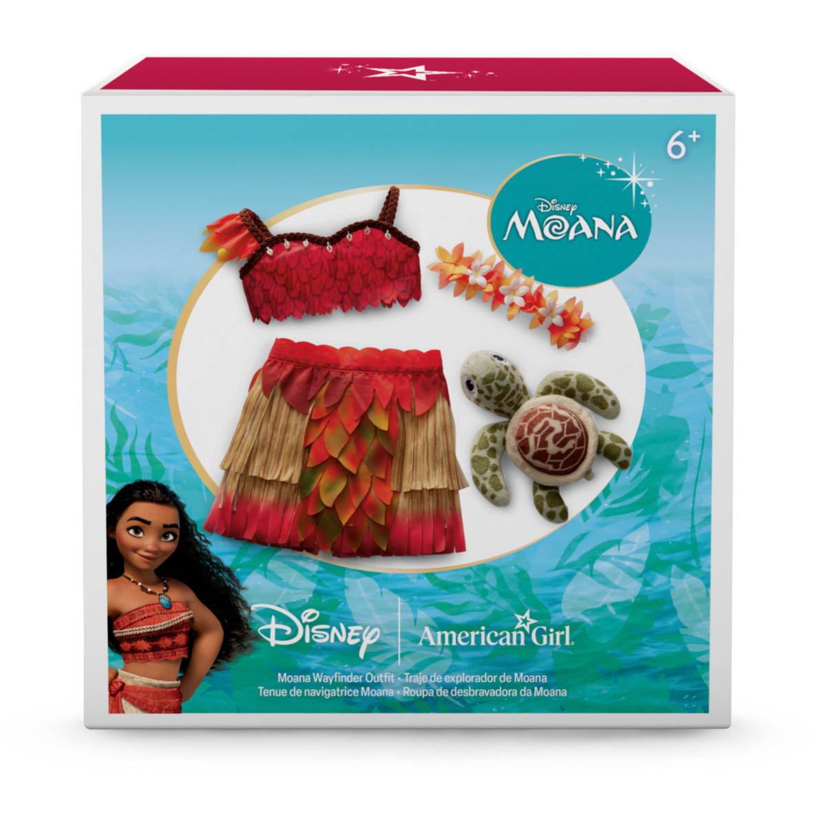 Disney Moana Doll, Wayfinder Outfit & Sea Turtle Plush by American Girl®