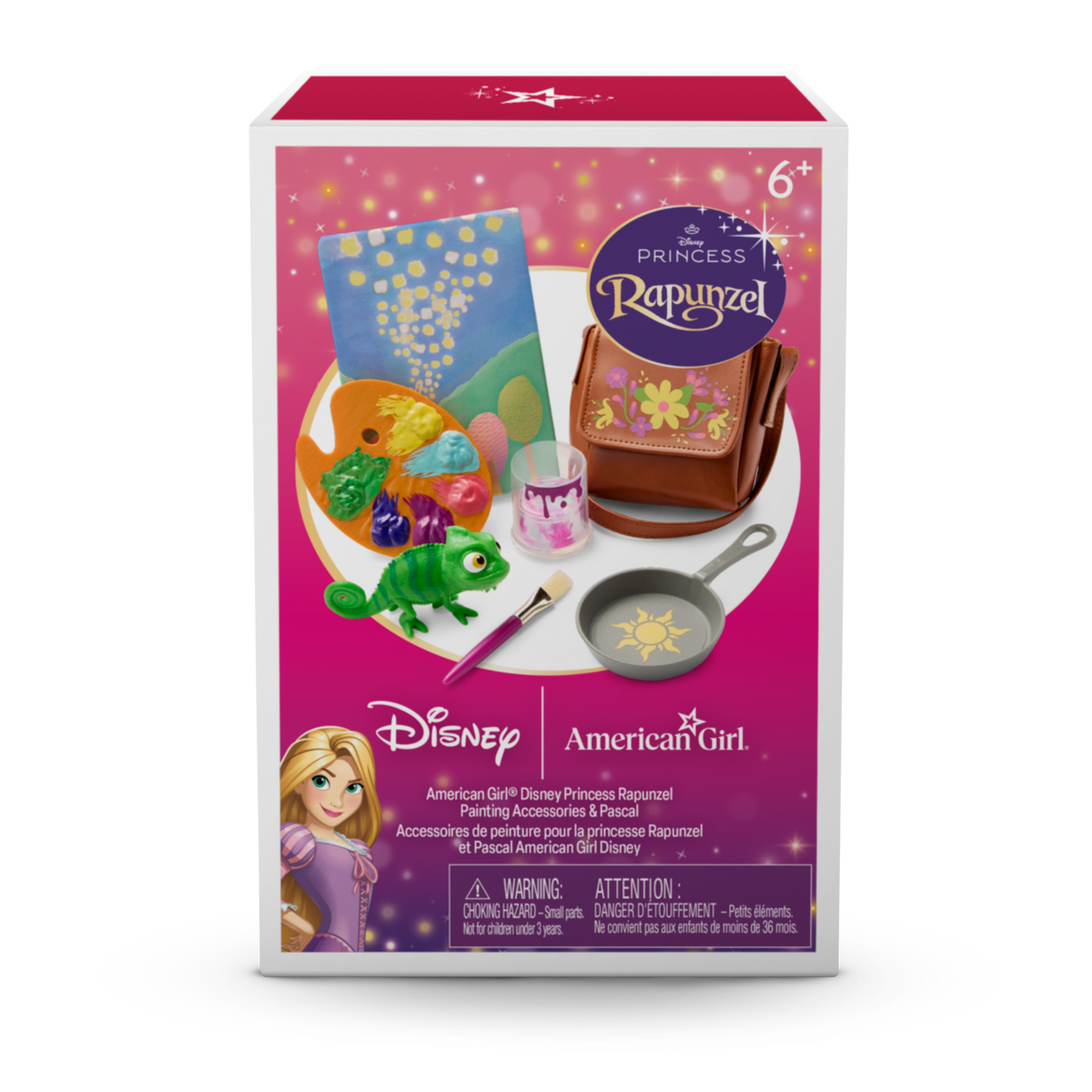 American Girl® Disney Princess Rapunzel Painting Accessories & Pascal for 18-inch Dolls