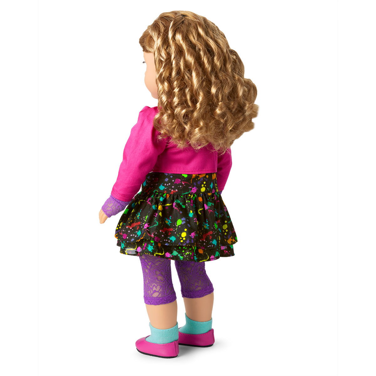 Courtney's™ Splatter Print Dress for 18-inch Dolls (Historical Characters)