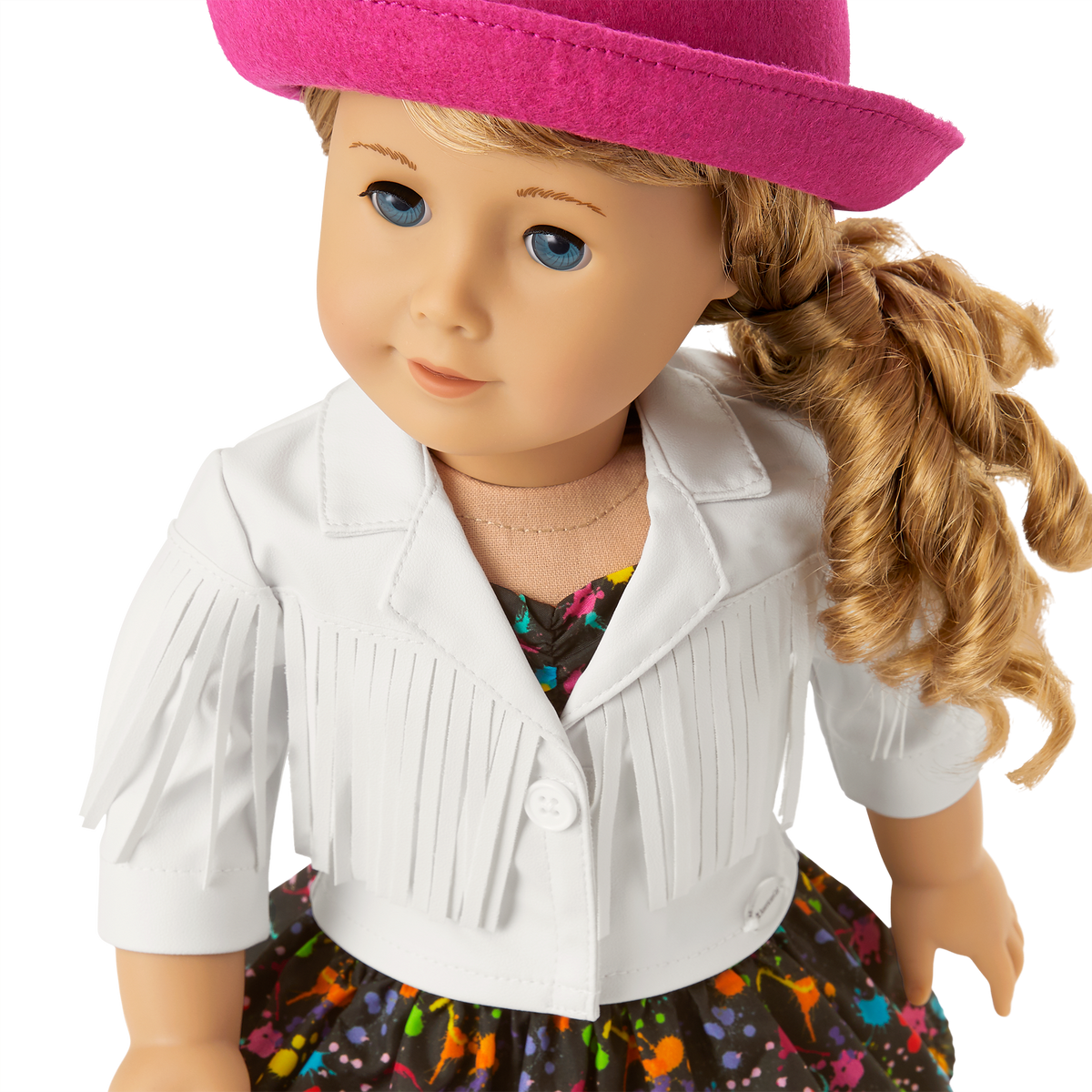 Courtney’s™ White Fringe Jacket for 18-inch Dolls (Historical Characters)