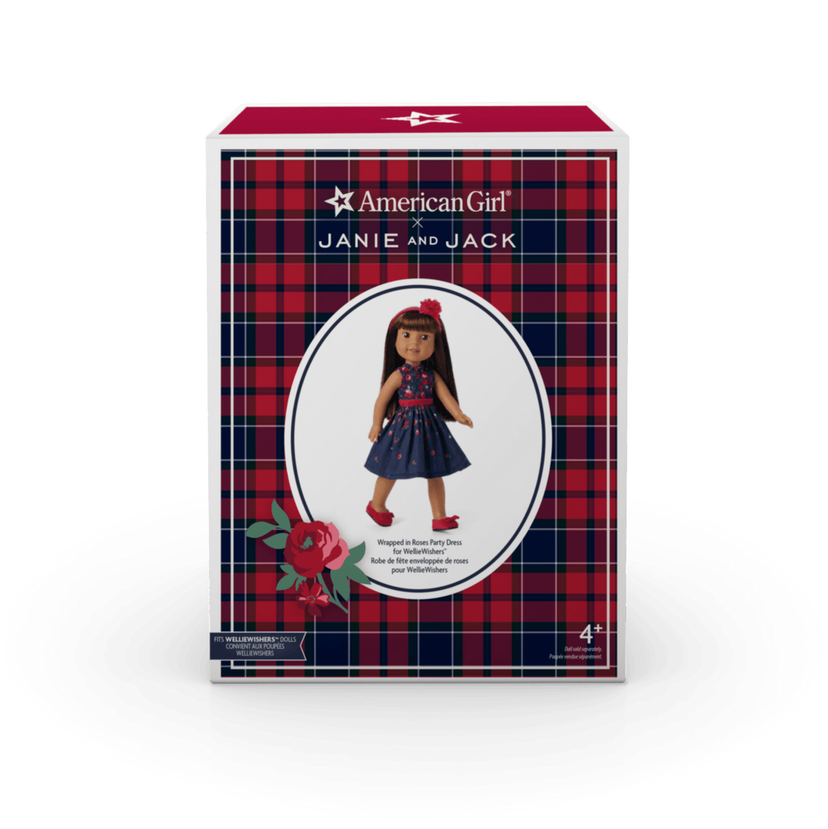 American Girl® x Janie and Jack Wrapped in Roses Party Dress for WellieWishers™ Dolls
