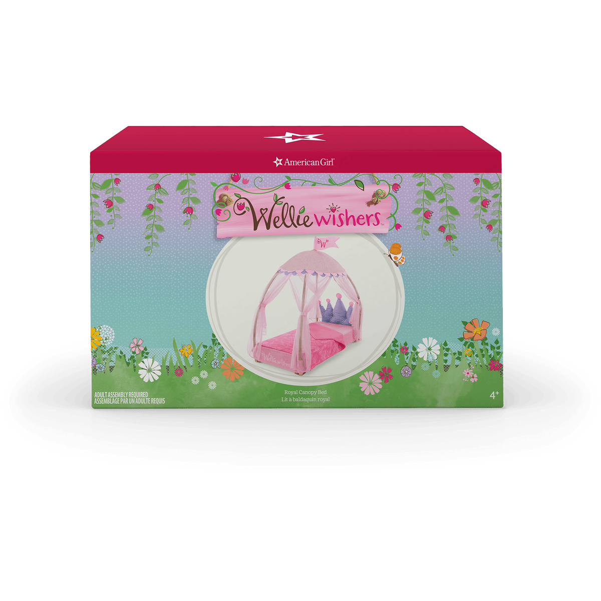 Royal Canopy Bed for WellieWishers™ Dolls