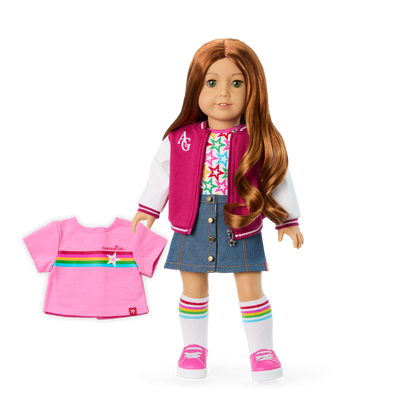 Truly Me™ 18-inch Doll #103 with wavy red hair