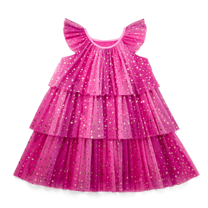 Pink Party-Ready Dresses for Girls & 18-inch Dolls