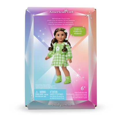 August Peridot Glow Outfit for 18-inch Dolls