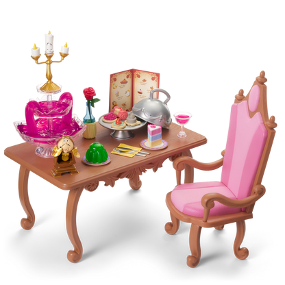 Disney Princess Belle Enchanted Castle Dining Set & Friends for 18-inch Dolls by American Girl®
