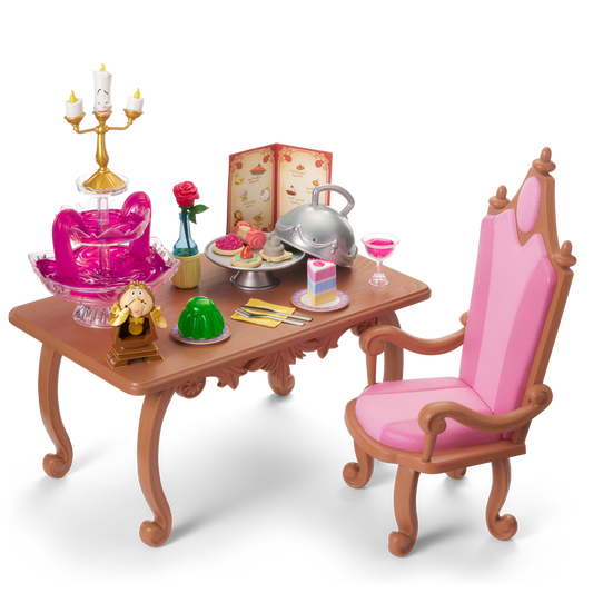 Disney Princess Belle Enchanted Castle Dining Set & Friends for 18-inch Dolls by American Girl®