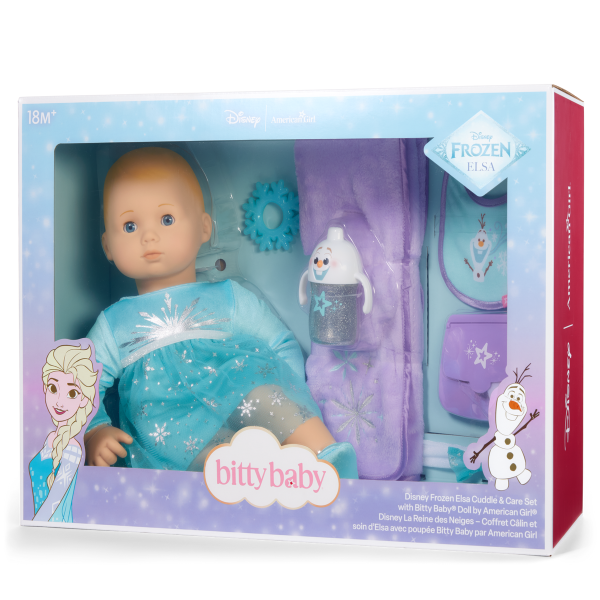 Disney Frozen Elsa Cuddle & Care Set with Bitty Baby® Doll by American Girl®
