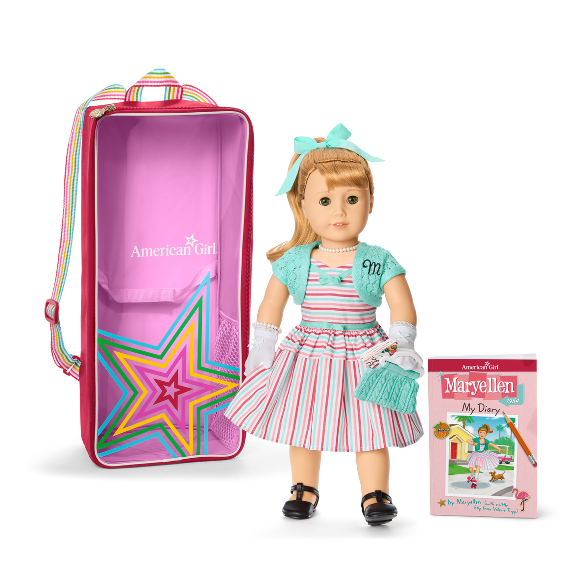 Maryellen™ 18-inch Doll, Book, Accessories & Doll Carrier (Historical Characters)