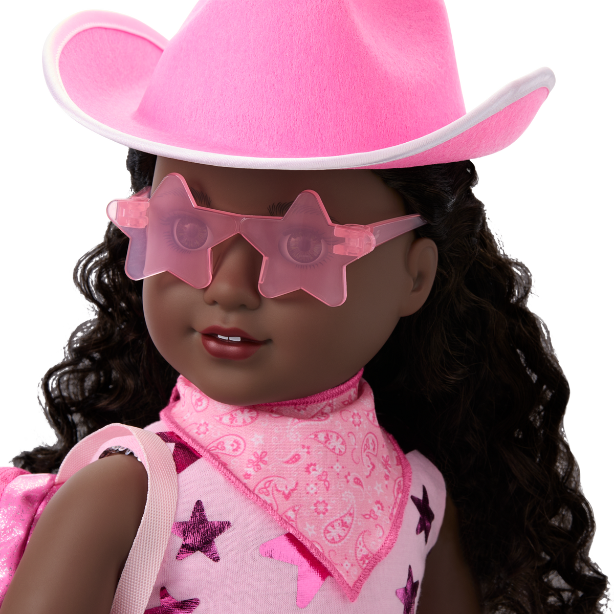 Pink Spotted Cow Backpack & Accessory Set for 18-inch Dolls