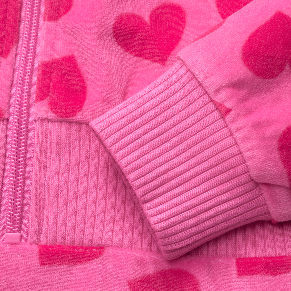 Pink Hearts Hoodie Dress for Girls