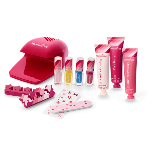 American Girl™ Nail Set & 3 Hand Lotions for Girls