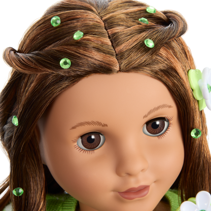 August Peridot Glow Outfit for 18-inch Dolls