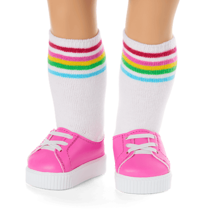 Truly Me™ 18-inch Doll #126 with wavy brown hair