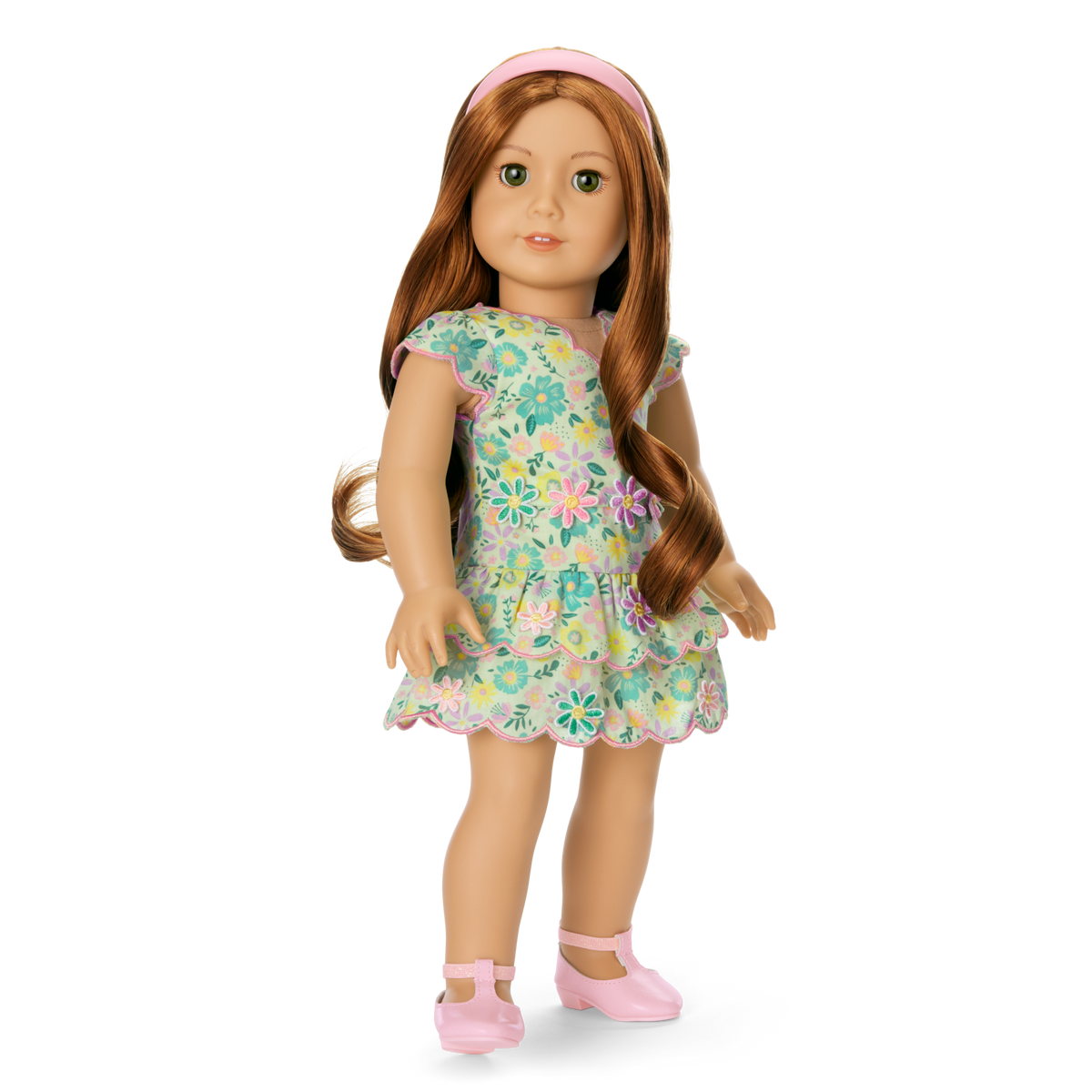 Pastel Petals Dress for 18-inch Dolls