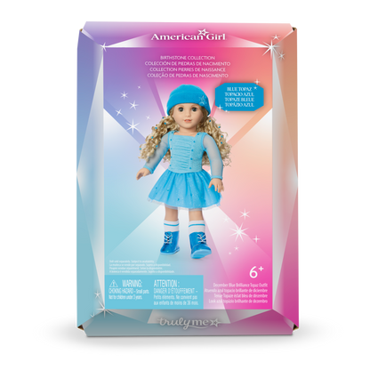 December Blue Brilliance Topaz Outfit for 18-inch Dolls