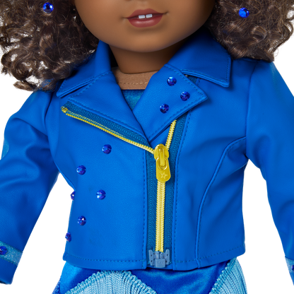 September Sapphire Sparkle Outfit for 18-inch Dolls