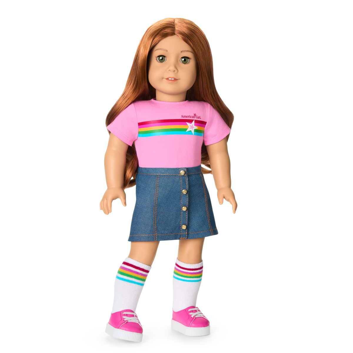 Truly Me™ 18-inch Doll #103 with wavy red hair