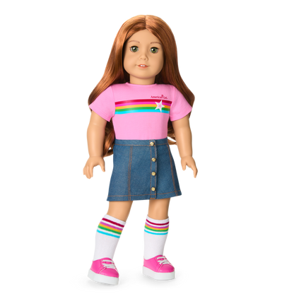 Truly Me™ 18-inch Doll #103 with wavy red hair