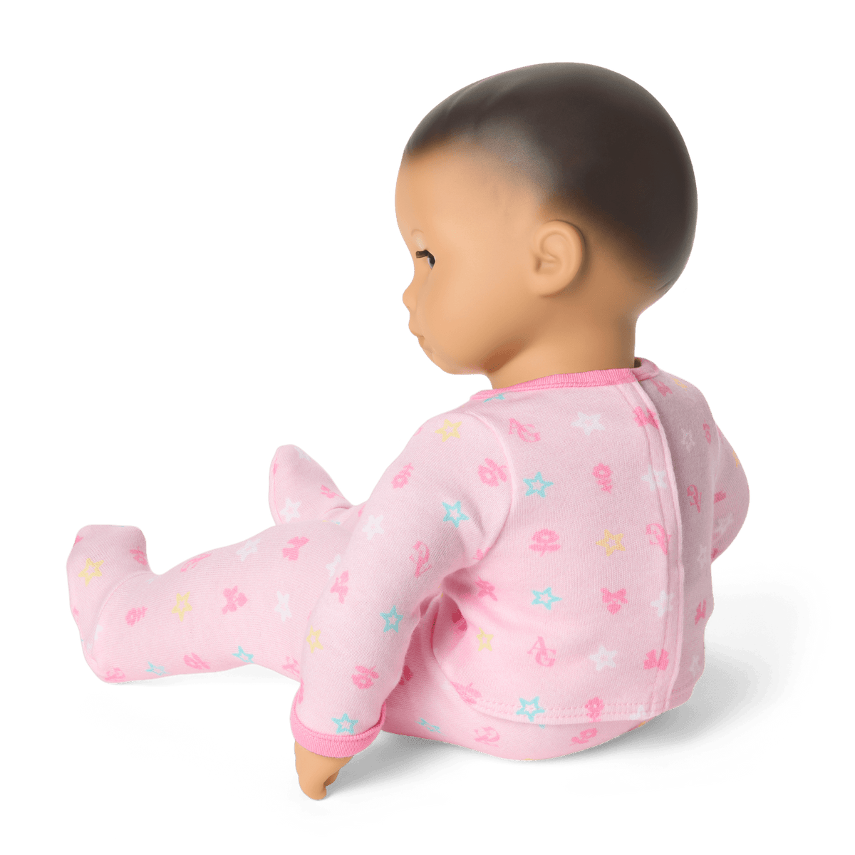 Bitty Baby® Doll #4 with black hair in Pastel Pink