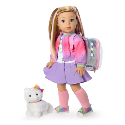 Summer’s™ Waggy Pup Tails™ Outfit for 18-inch Dolls (Girl of the Year™ 2025)