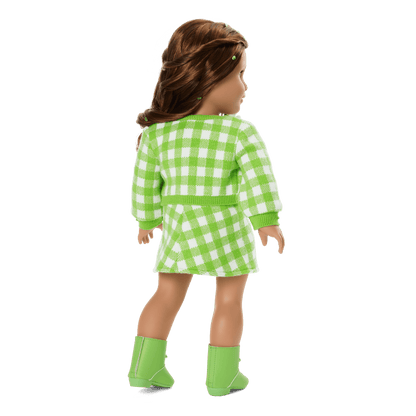 August Peridot Glow Outfit for 18-inch Dolls