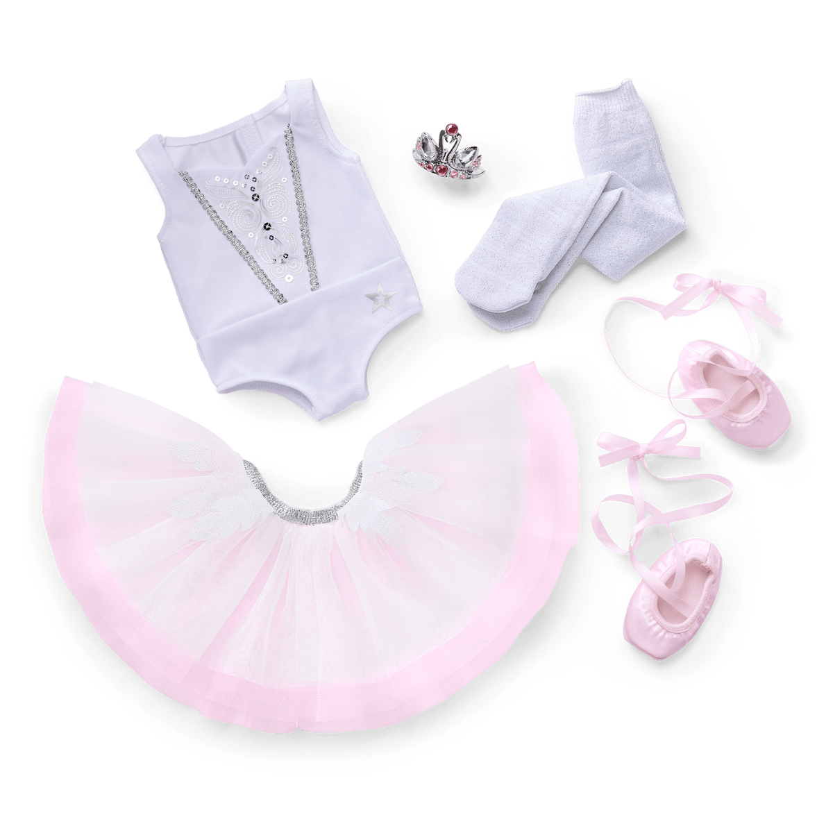 My First Ballet Recital Costume for 18-inch Dolls