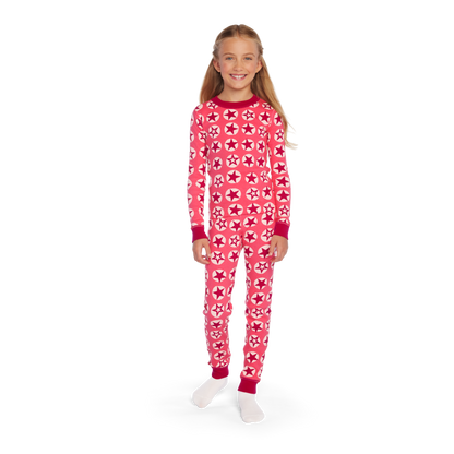 American Girl® x Hanna Andersson Berry Bright Stars Pajamas for Girls & 18-inch Dolls