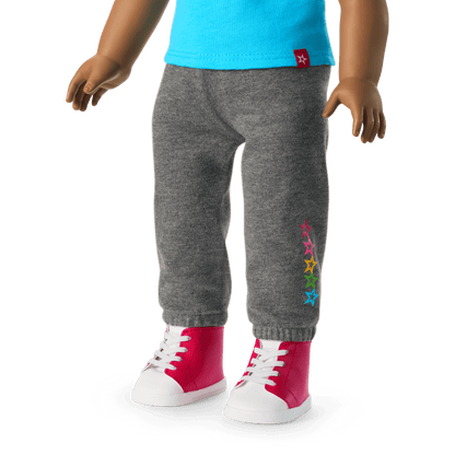 Truly Me™ 18-inch Doll #113 with curly dark-brown hair