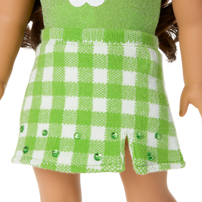 August Peridot Glow Outfit for 18-inch Dolls