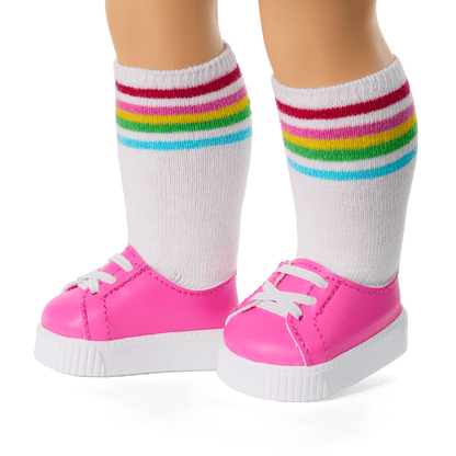 Truly Me™ 18-inch Doll #131 with straight blonde hair