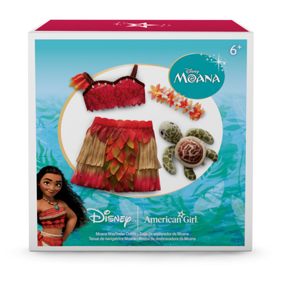 Disney Moana Wayfinder Outfit & Sea Turtle Plush for 18-inch Dolls by American Girl®
