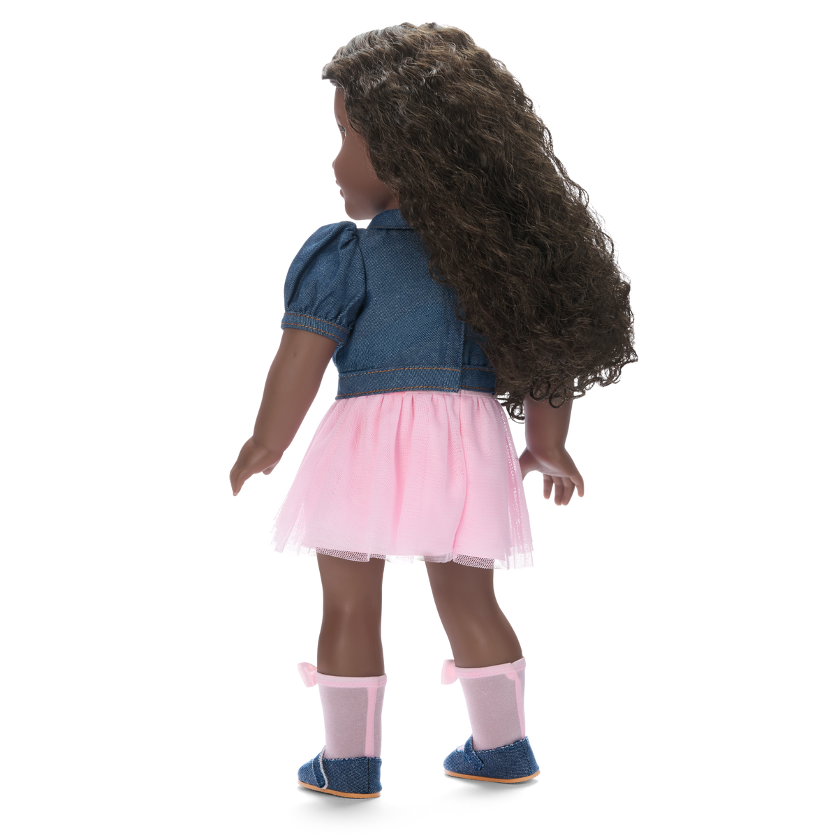 American Girl® x Harlem’s Fashion Row Cherry Blossom Couture Buttoned-Up Bows Top & Skirt for 18-inch Dolls
