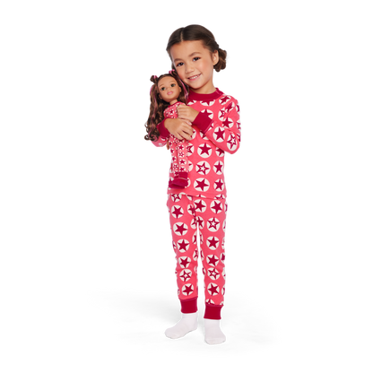 American Girl® x Hanna Andersson Berry Bright Stars Pajamas for Girls & 14.5-inch Dolls