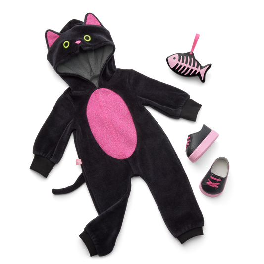 Claws & Cuddles Cat Costume for 18-inch Dolls