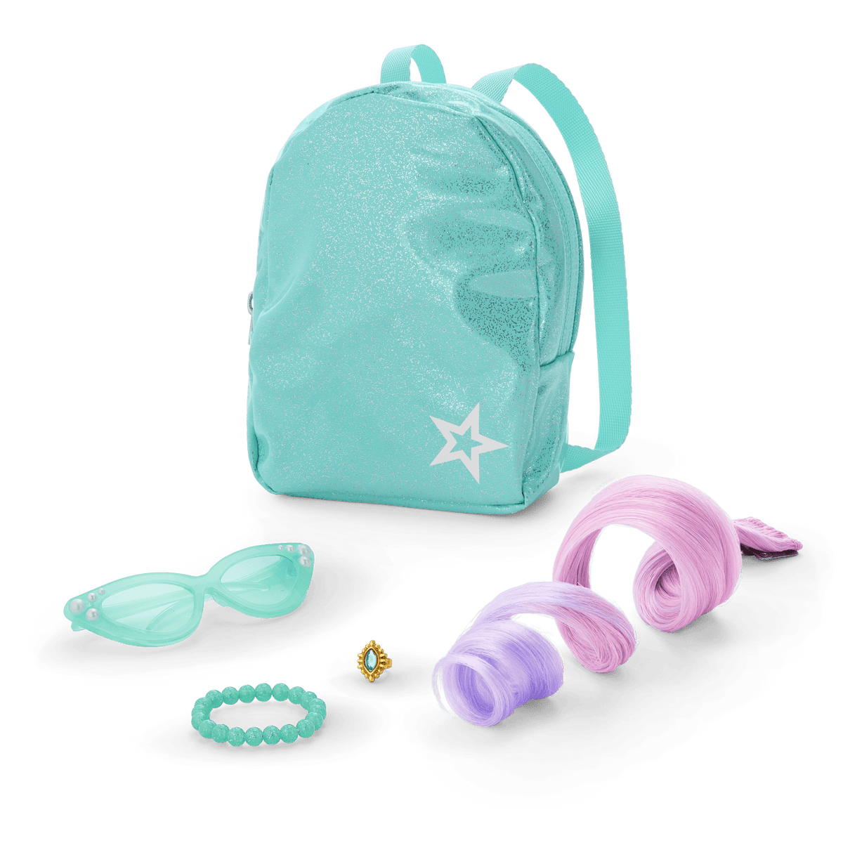 Shimmering Sea Turtle Backpack & Accessory Set for 18-inch Dolls