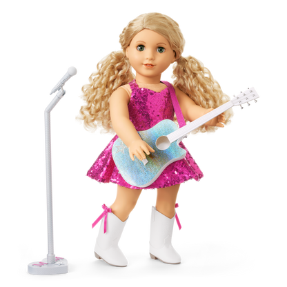 American Girl® x Megan Moroney Stage Outfit, Guitar & Mic Stand for 18-inch Dolls