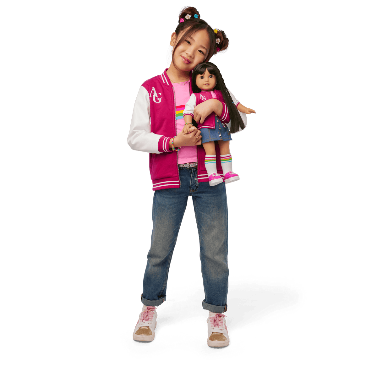 AG™ Star Squad Varsity Jacket for Girls & 18-inch Dolls