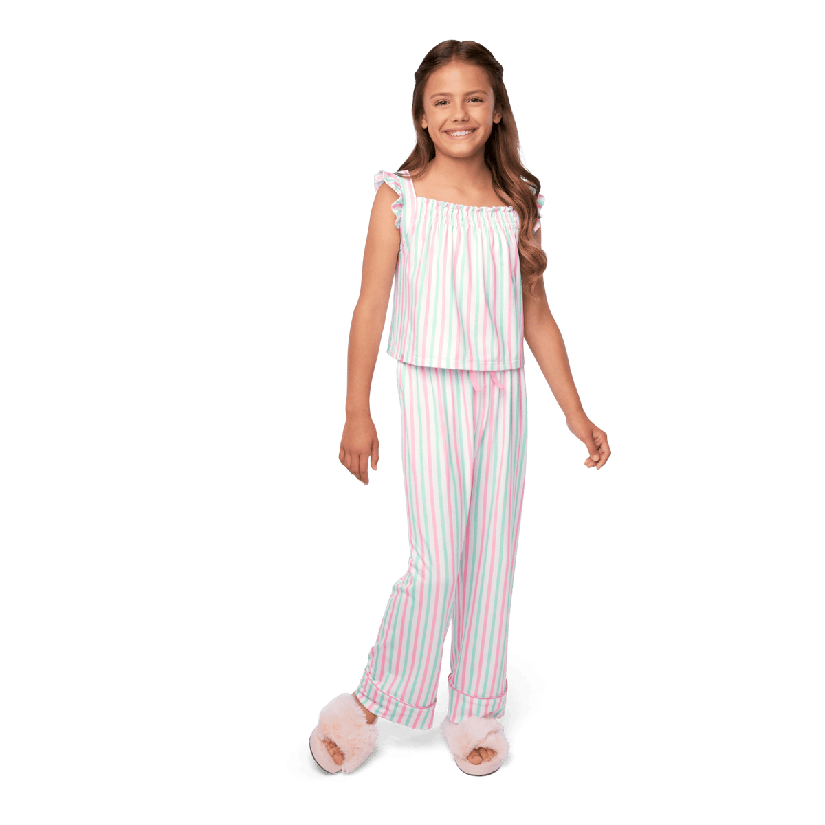 Raquel's™ Coastal Stripes Pajamas for Girls (Girl of the Year™ 2026)