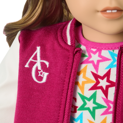 Truly Me™ 18-inch Doll #118 with curly caramel hair