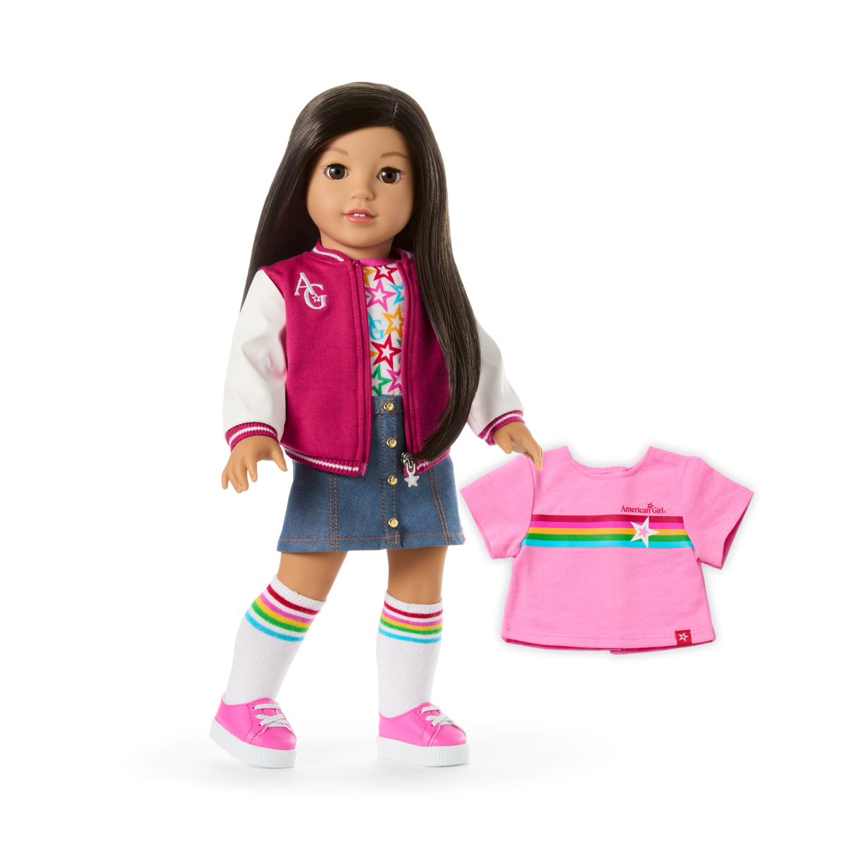 Truly Me™ 18-inch Doll #124, Accessories, Puppy & Doll Carrier