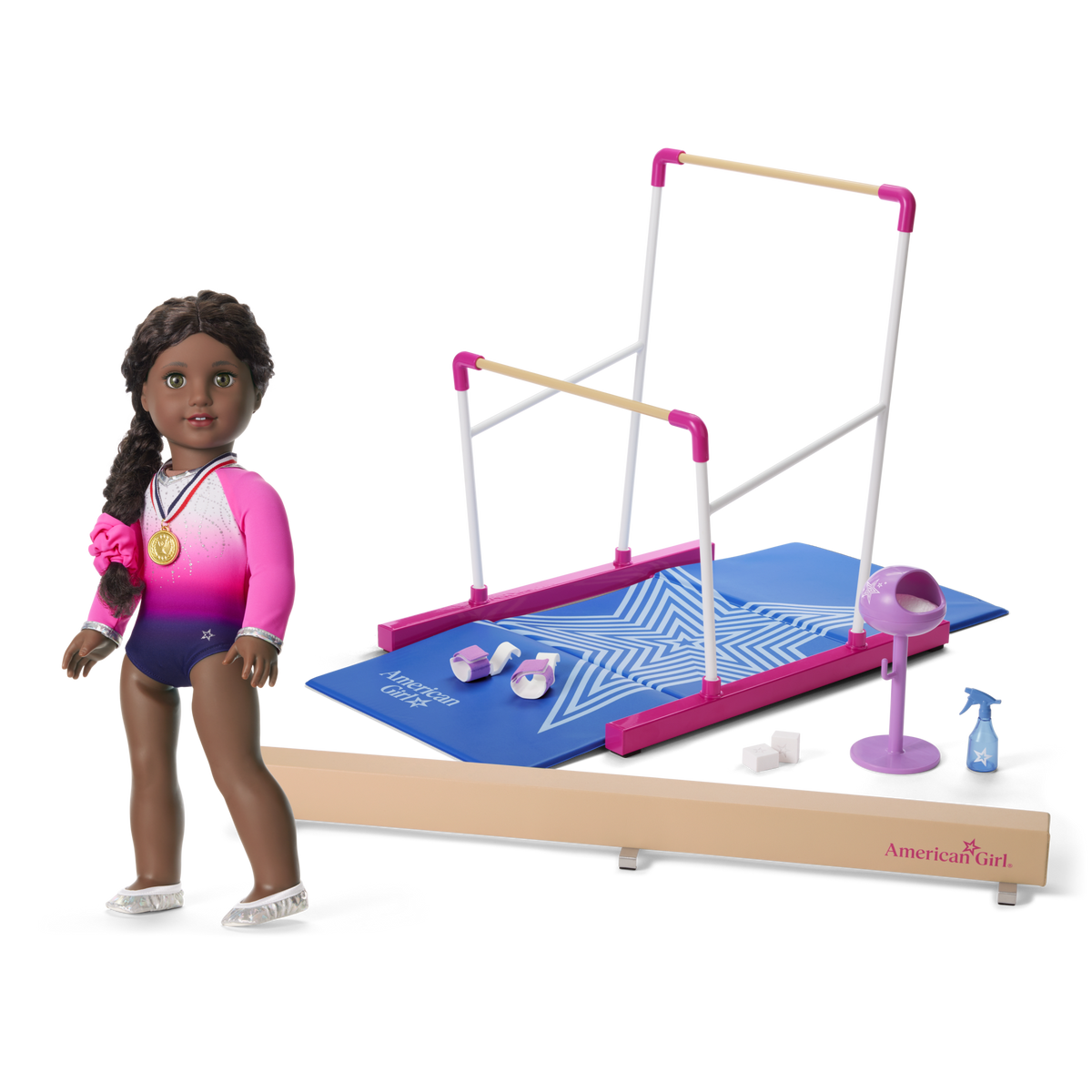 Dream Routine Gymnastics Set & Outfit for 18-inch Dolls