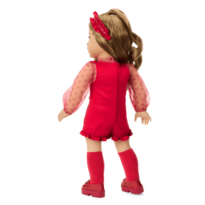 January Garnet Glam Outfit for 18-inch Dolls