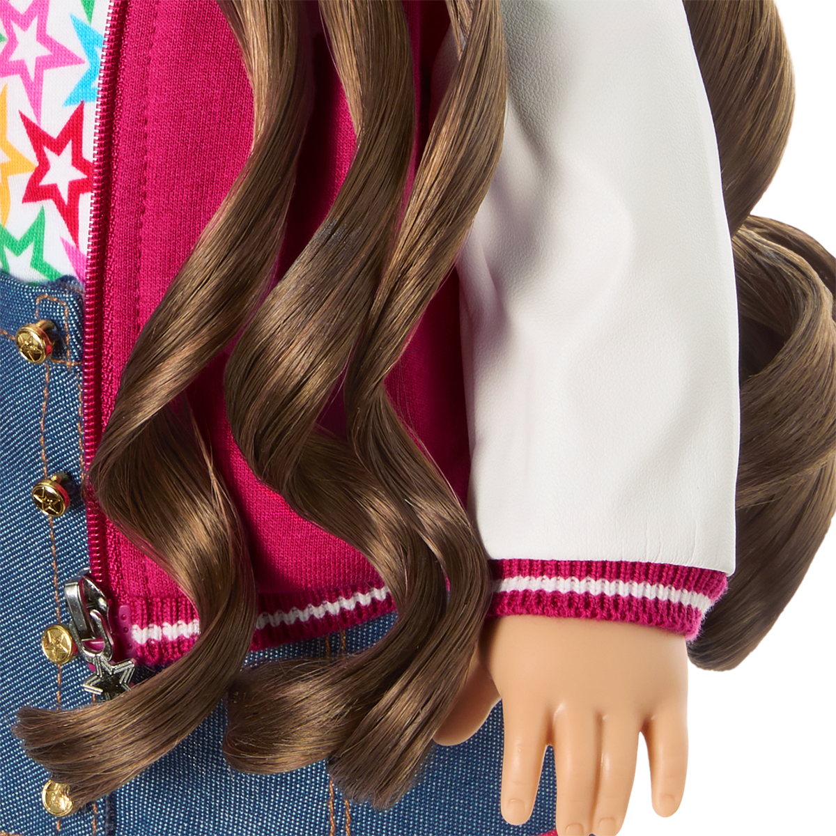 Truly Me™ 18-inch Doll #126 with wavy brown hair