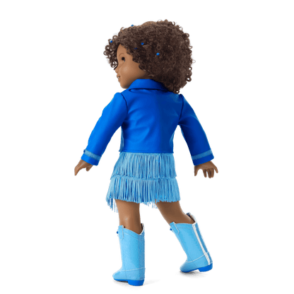 September Sapphire Sparkle Outfit for 18-inch Dolls