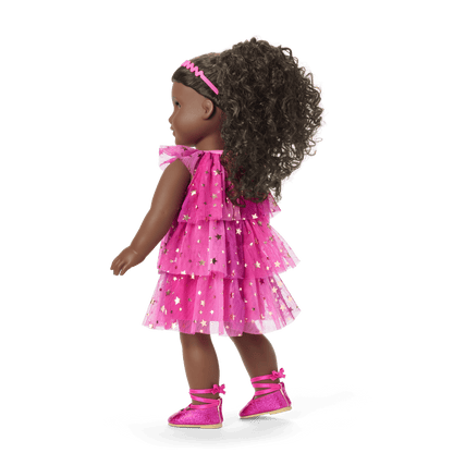 Pink Party-Ready Dresses for Girls & 18-inch Dolls
