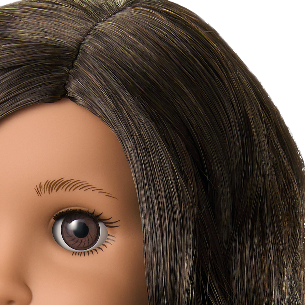 Truly Me™ 18-inch Doll #108 with curly black-brown hair