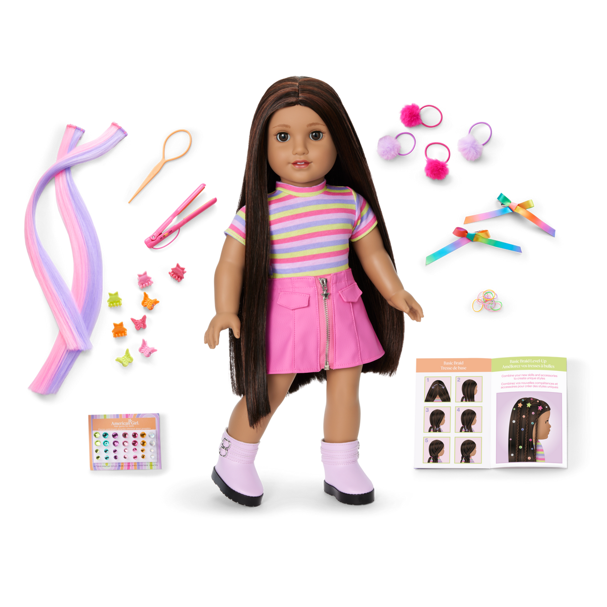 Long Hair Looks™ by Truly Me™ 18-inch Doll #134 & hair accessories