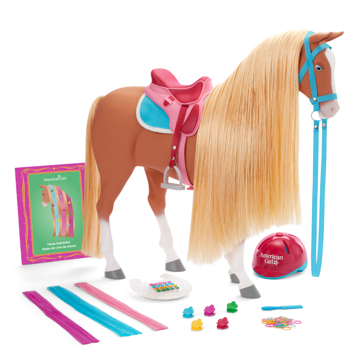 Chestnut Charm Horse & Western Flowers Denim Jumpsuit for 18-inch Dolls