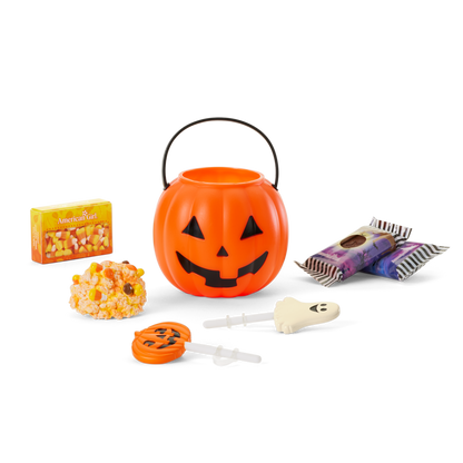 Witchy Webs Costume & Trick-or-Treat Set Bundle for 18-inch Dolls